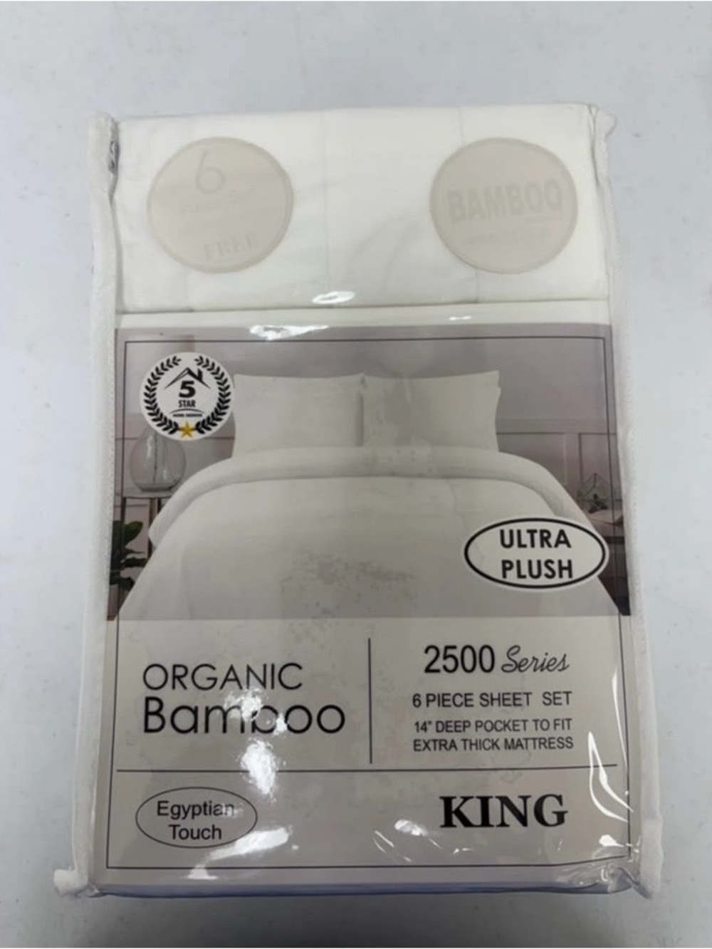 Ultra Plush White King Sheet Set